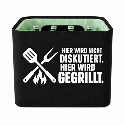 KistenBlende HIER WIRD NICHT DISKUTIERT. HIER WIRD GEGRILLT. – wasser-glas-12x0-7l