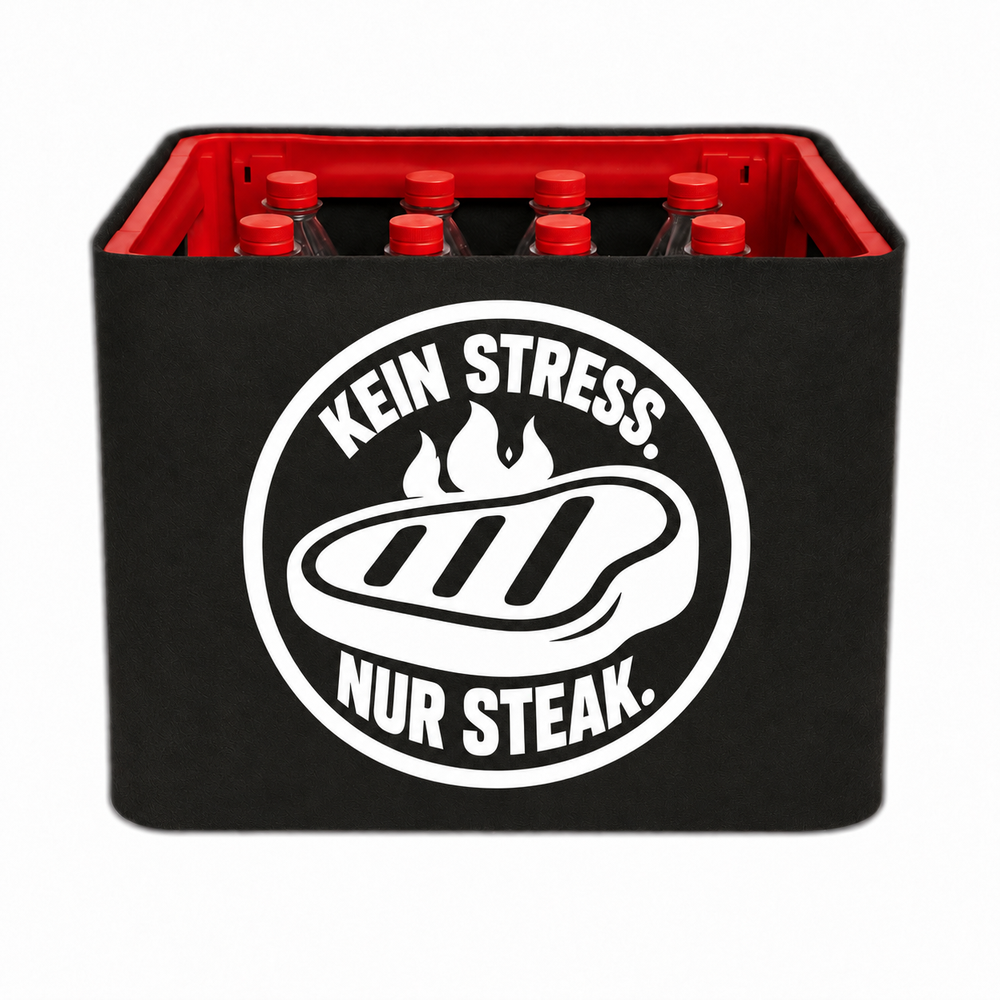 KistenBlende KEIN STRESS. NUR STEAK. – limonade-pet-12x1l