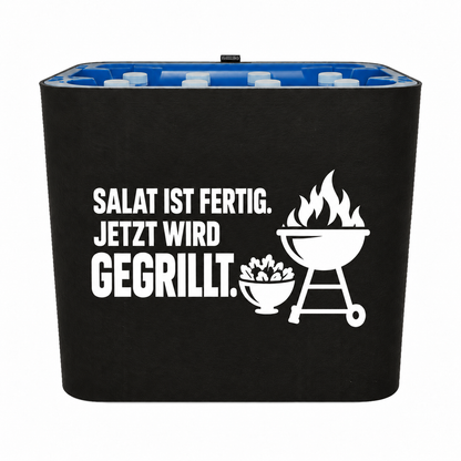 KistenBlende SALAT IST FERTIG. JETZT WIRD GEGRILLT. – wasser-pet-12x1l