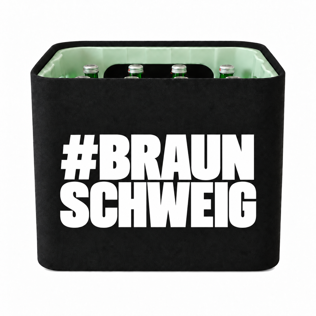 KistenBlende #BRAUNSCHWEIG auf Wasserkiste Glas