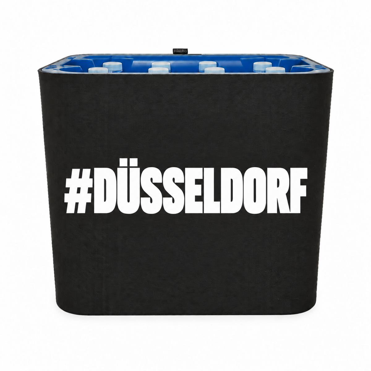 KistenBlende #DÜSSELDORF auf Wasserkiste PET