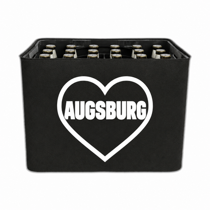 KistenBlende Augsburg Stadt mit Herz auf Bierkasten
