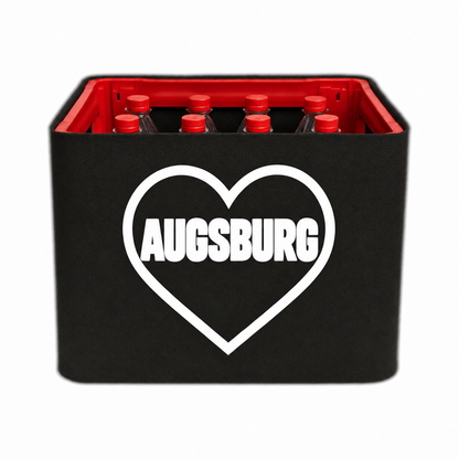 KistenBlende Augsburg Stadt mit Herz auf Limonadenkiste PET