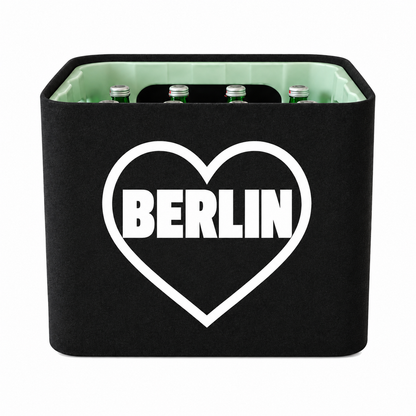 KistenBlende Berlin Stadt mit Herz auf Wasserkiste Glas