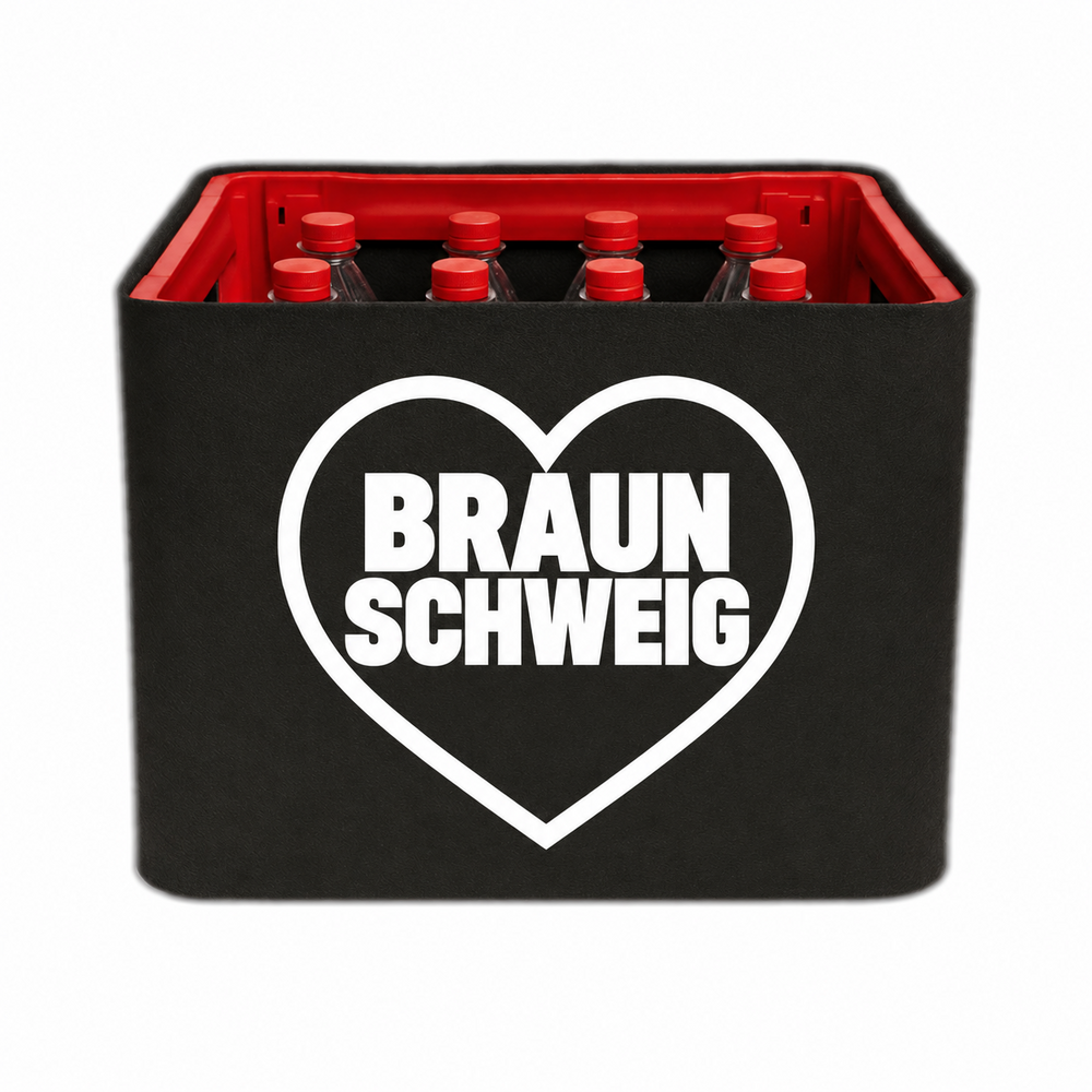KistenBlende Braunschweig Stadt mit Herz auf Limonadenkiste PET
