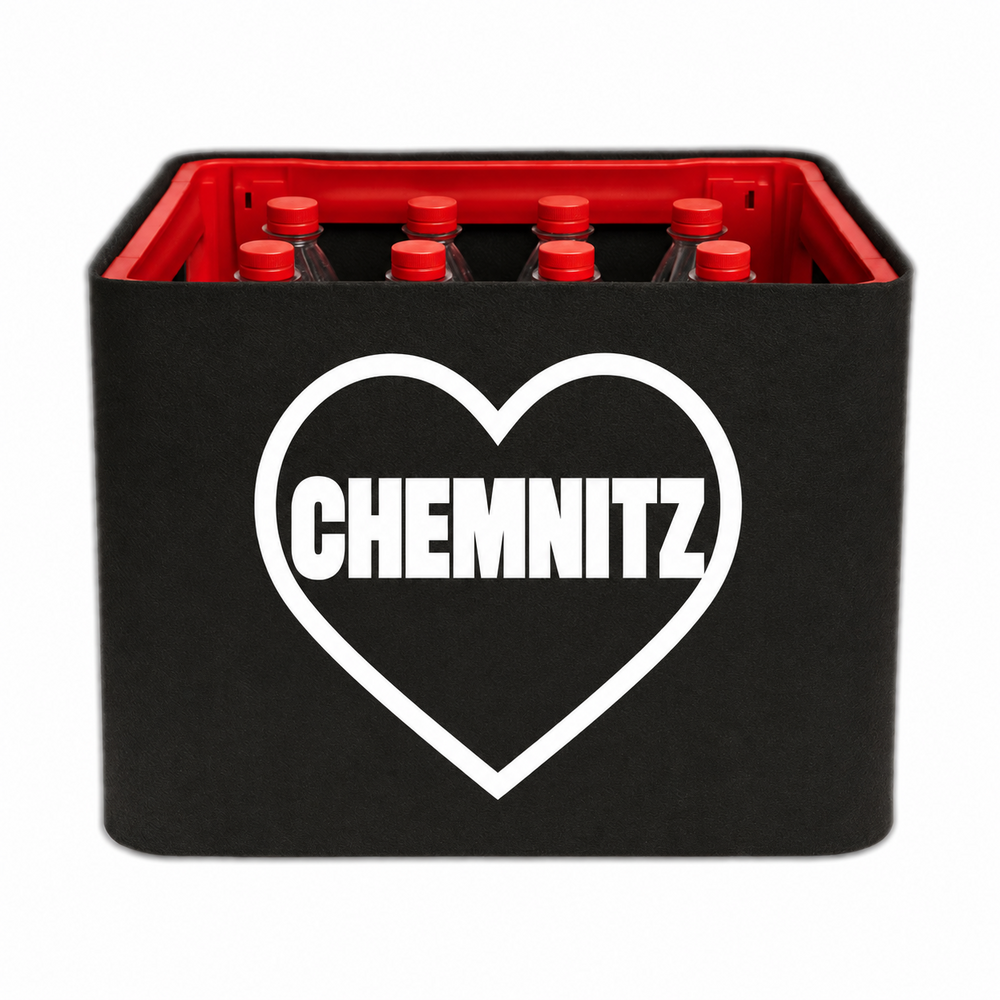 KistenBlende Chemnitz Stadt mit Herz auf Limonadenkiste PET