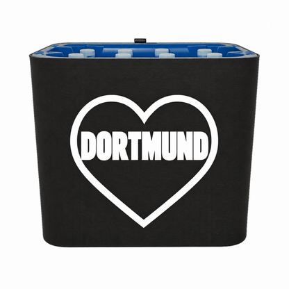 KistenBlende Dortmund Stadt mit Herz auf Wasserkiste PET