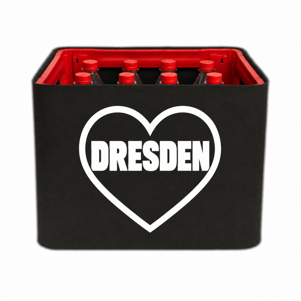 KistenBlende Dresden Stadt mit Herz auf Limonadenkiste PET