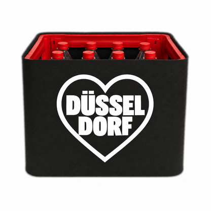 KistenBlende Düsseldorf Stadt mit Herz auf Limonadenkiste PET