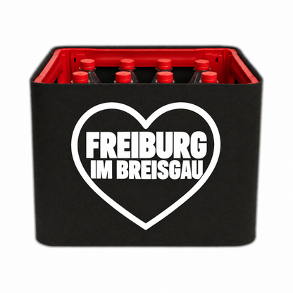 KistenBlende Freiburg im Breisgau Stadt mit Herz auf Limonadenkiste PET