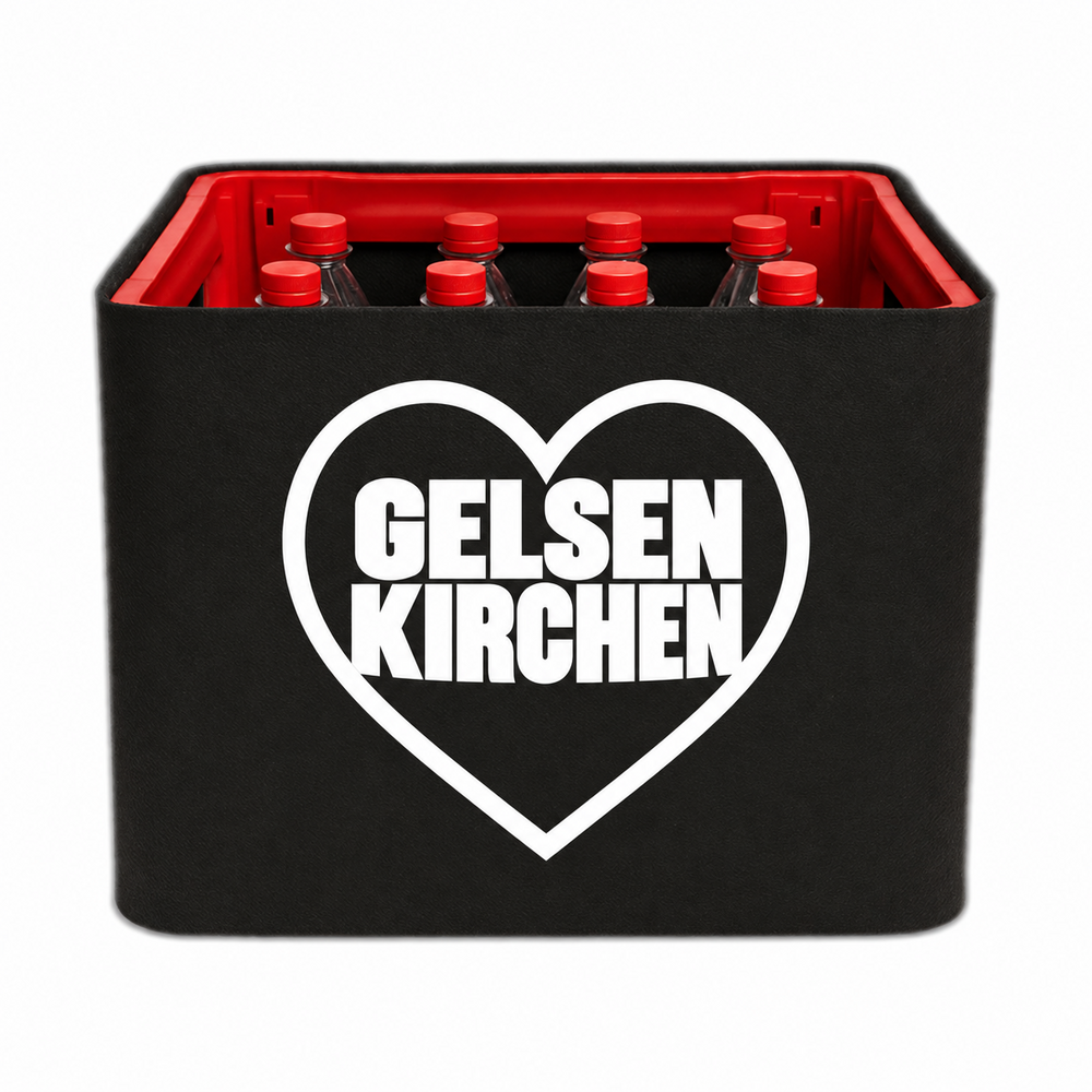 KistenBlende Gelsenkirchen Stadt mit Herz auf Limonadenkiste PET