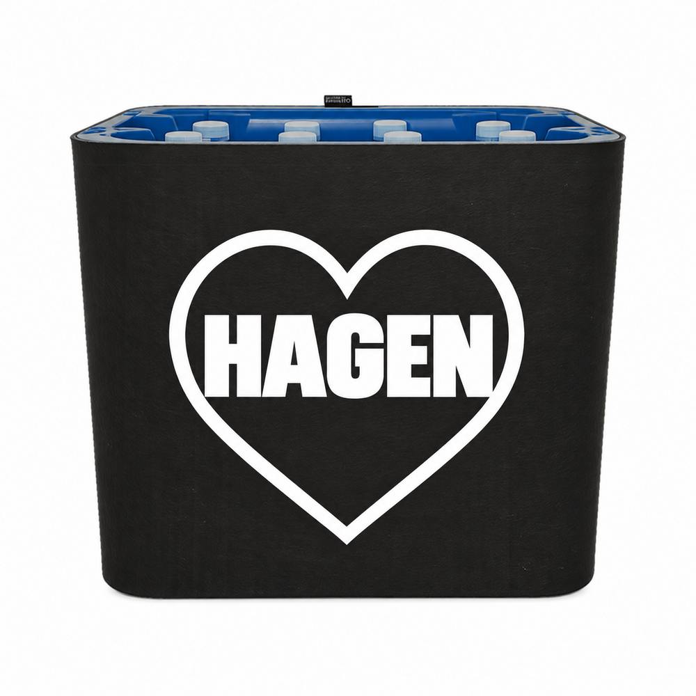 KistenBlende Hagen Stadt mit Herz auf Wasserkiste PET