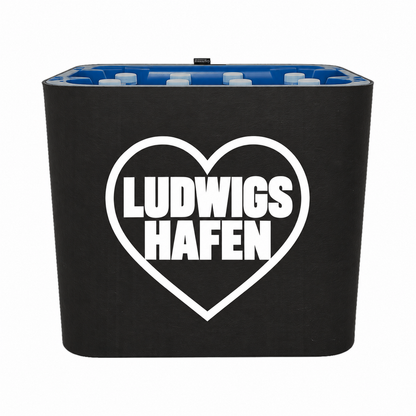 KistenBlende Ludwigshafen am Rhein Stadt mit Herz auf Wasserkiste PET