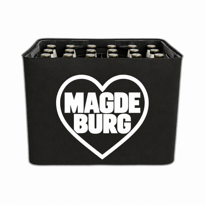 KistenBlende Magdeburg Stadt mit Herz auf Bierkasten