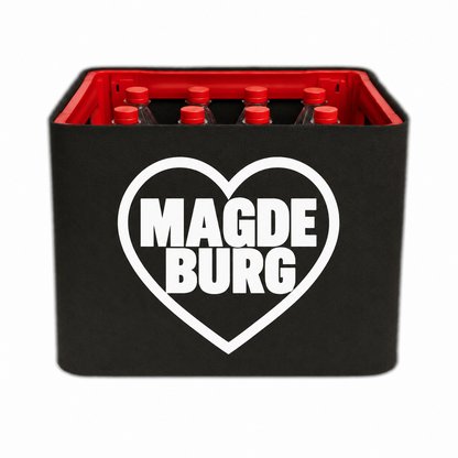KistenBlende Magdeburg Stadt mit Herz auf Limonadenkiste PET