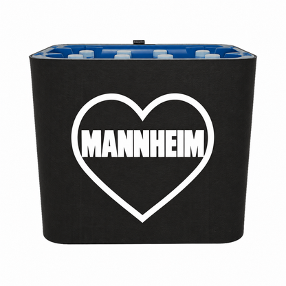 KistenBlende Mannheim Stadt mit Herz auf Wasserkiste PET