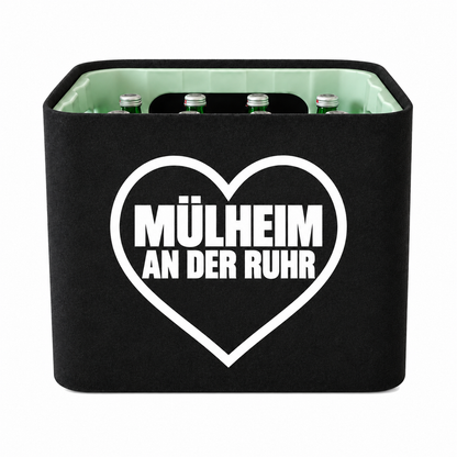 KistenBlende Mülheim an der Ruhr Stadt mit Herz auf Wasserkiste Glas
