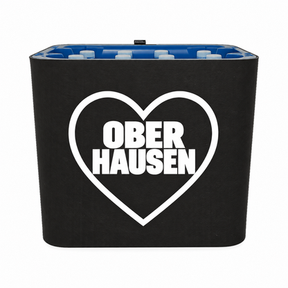 KistenBlende Oberhausen Stadt mit Herz auf Wasserkiste PET