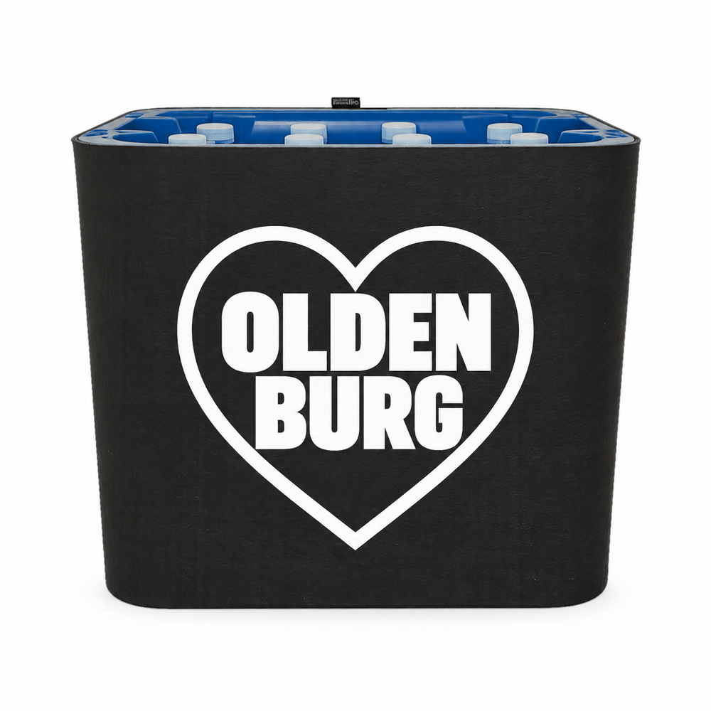 KistenBlende Oldenburg (Oldenburg) Stadt mit Herz auf Wasserkiste PET