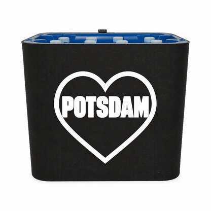 KistenBlende Potsdam Stadt mit Herz auf Wasserkiste PET