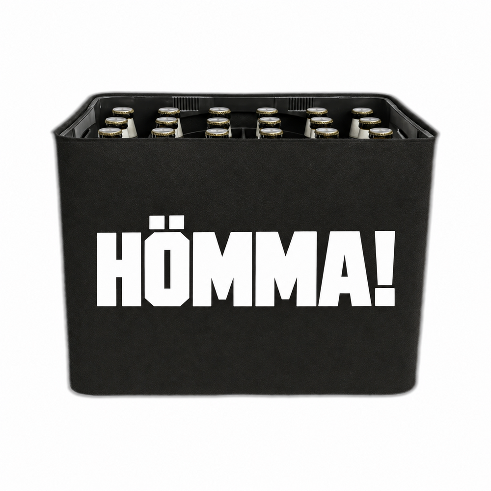 KistenBlende Hömma! auf Bierkasten