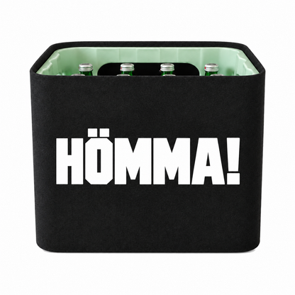 KistenBlende Hömma! auf Wasserkiste Glas