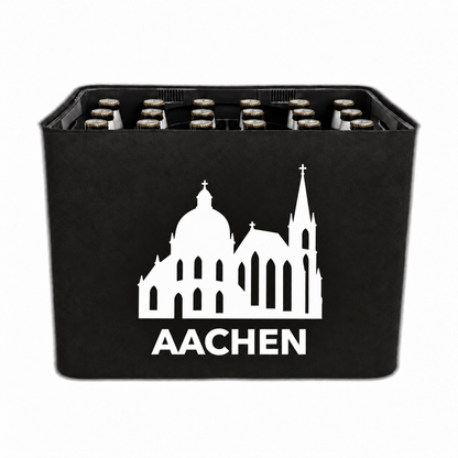 KistenBlende Aachen Stadt Silhouette 2 auf Bierkasten