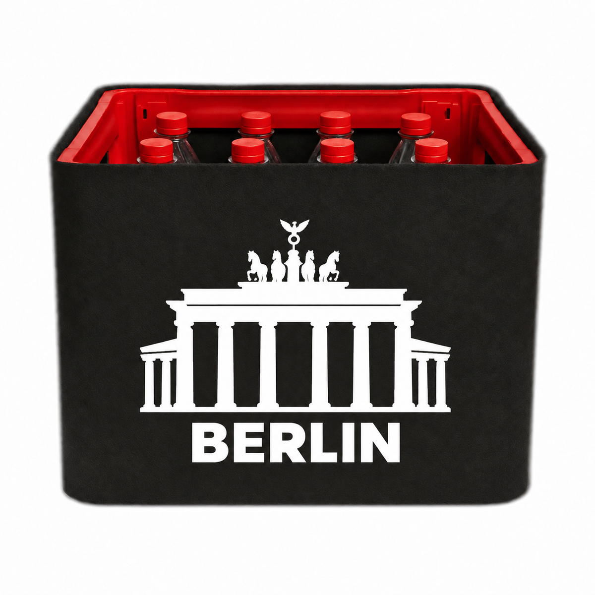 KistenBlende Berlin Stadt Silhouette 2 auf Limonadenkiste PET
