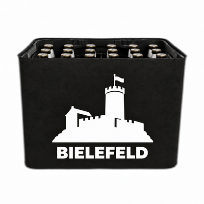KistenBlende Bielefeld Stadt Silhouette 2 auf Bierkasten