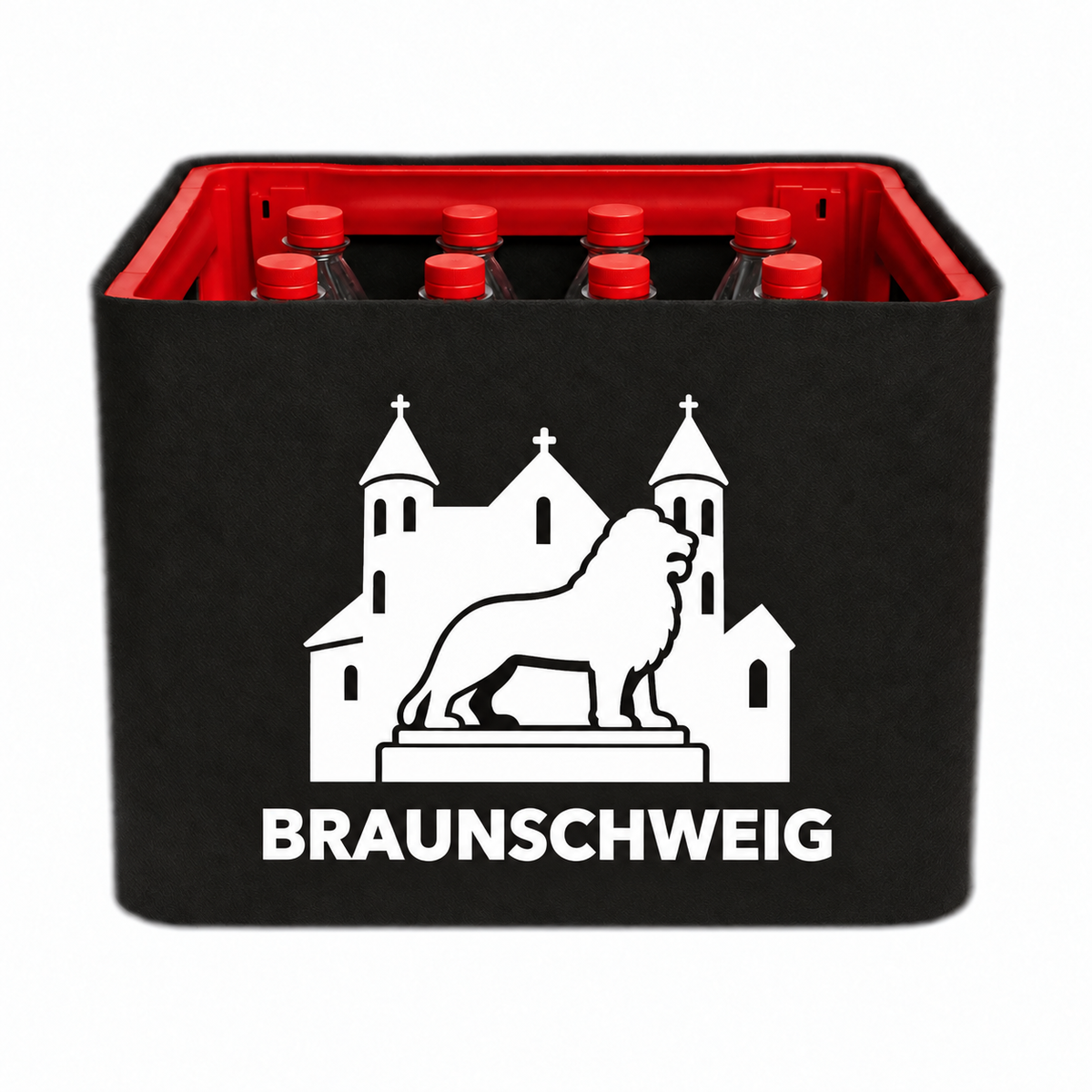 KistenBlende Braunschweig Stadt Silhouette 2 auf Limonadenkiste PET