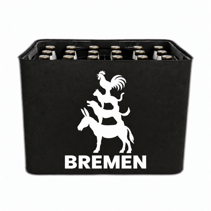 KistenBlende Bremen Stadt Silhouette 2 auf Bierkasten