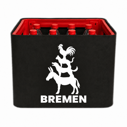 KistenBlende Bremen Stadt Silhouette 2 auf Limonadenkiste PET