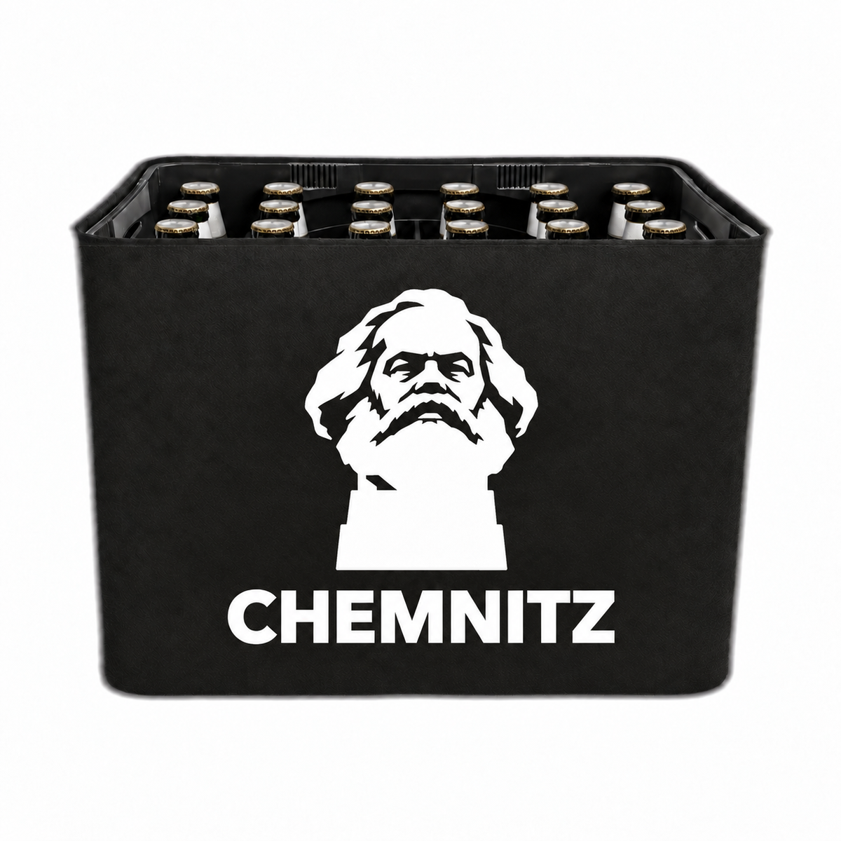 KistenBlende Chemnitz Stadt Silhouette 2 auf Bierkasten