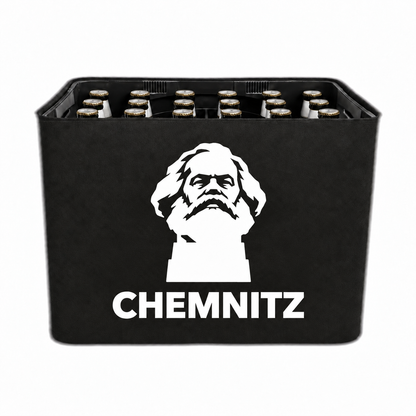 KistenBlende Chemnitz Stadt Silhouette 2 auf Bierkasten