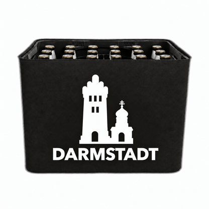 KistenBlende Darmstadt Stadt Silhouette 2 auf Bierkasten