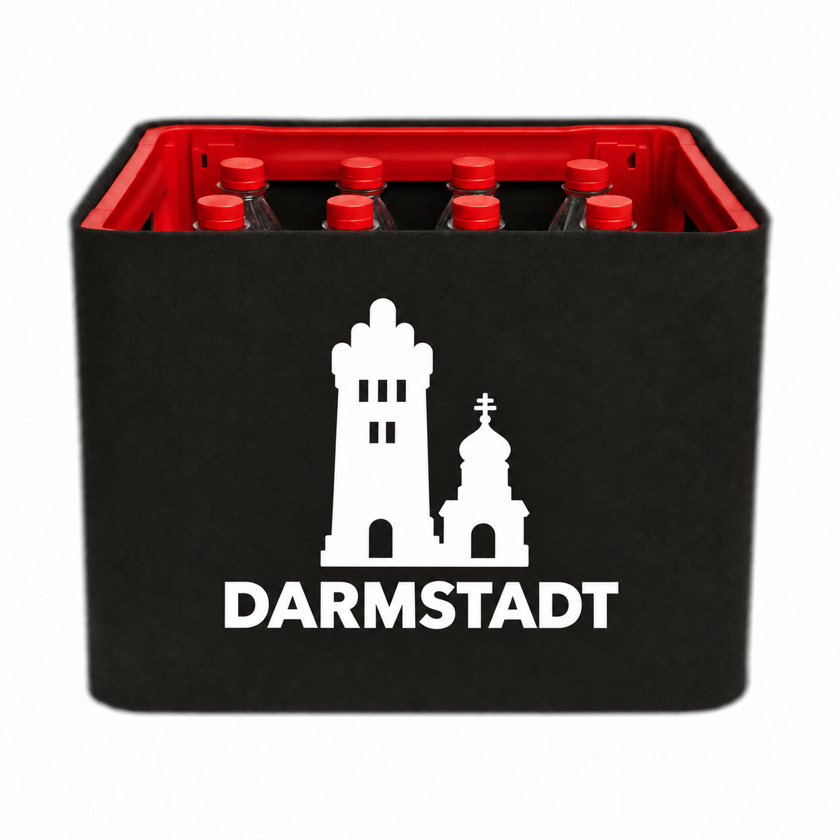 KistenBlende Darmstadt Stadt Silhouette 2 auf Limonadenkiste PET