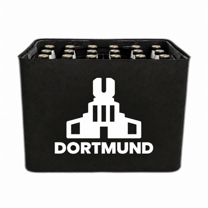 KistenBlende Dortmund Stadt Silhouette 2 auf Bierkasten