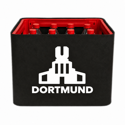 KistenBlende Dortmund Stadt Silhouette 2 auf Limonadenkiste PET
