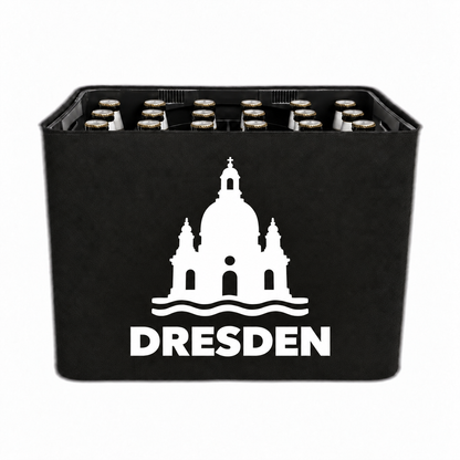 KistenBlende Dresden Stadt Silhouette 2 auf Bierkasten