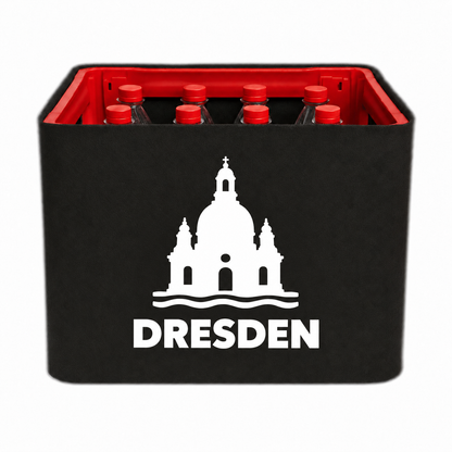 KistenBlende Dresden Stadt Silhouette 2 auf Limonadenkiste PET