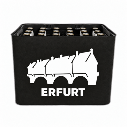 KistenBlende Erfurt Stadt Silhouette 2 auf Bierkasten