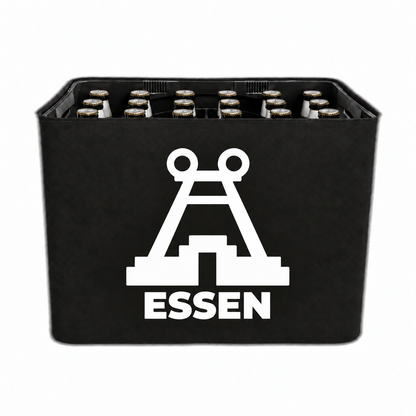 KistenBlende Essen Stadt Silhouette 2 auf Bierkasten