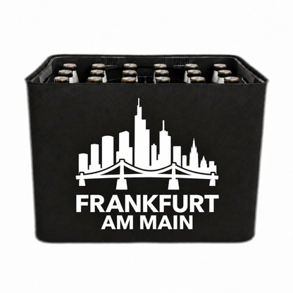 KistenBlende Frankfurt am Main Stadt Silhouette 2 auf Bierkasten