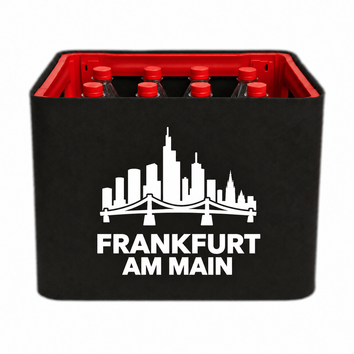 KistenBlende Frankfurt am Main Stadt Silhouette 2 auf Limonadenkiste PET