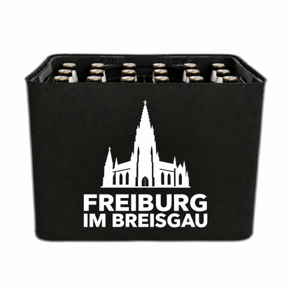 KistenBlende Freiburg im Breisgau Stadt Silhouette 2 auf Bierkasten