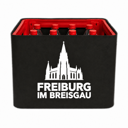 KistenBlende Freiburg im Breisgau Stadt Silhouette 2 auf Limonadenkiste PET