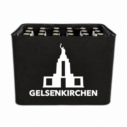 KistenBlende Gelsenkirchen Stadt Silhouette 2 auf Bierkasten
