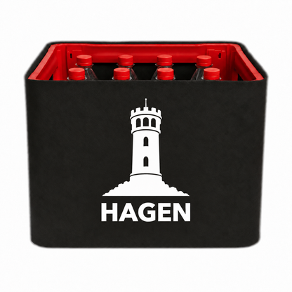 KistenBlende Hagen Stadt Silhouette 2 auf Limonadenkiste PET