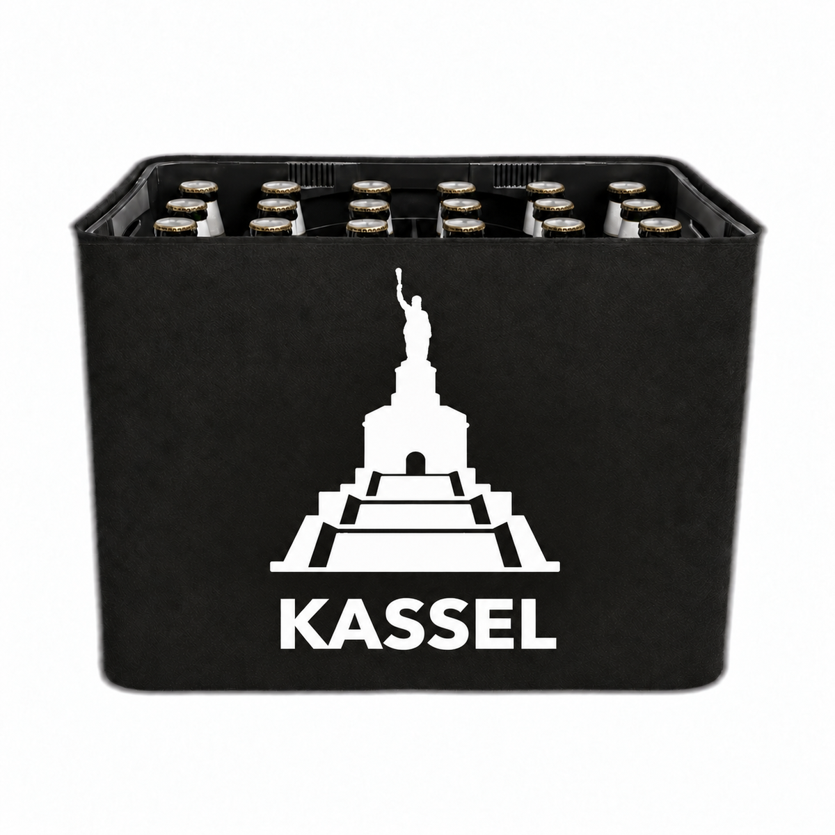 KistenBlende Kassel Stadt Silhouette 2 auf Bierkasten