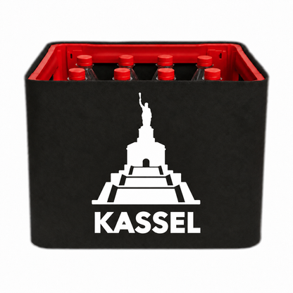 KistenBlende Kassel Stadt Silhouette 2 auf Limonadenkiste PET